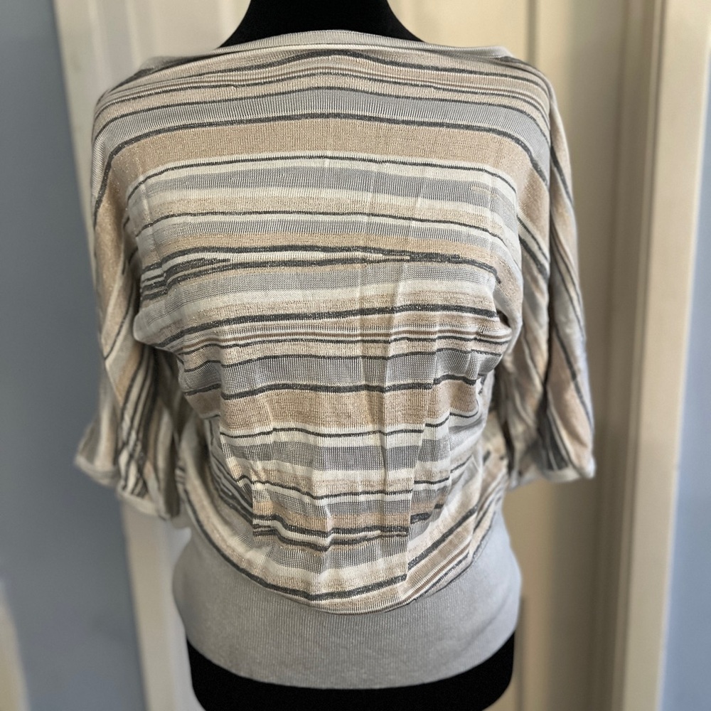 WHBM sweater w metallic thread NWT